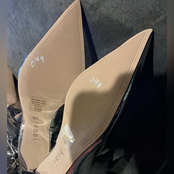 GIANNI BINI METALLIC SILVER ANKLE GEORGINA METALLIC KITTEN HEEL(Sz 7/7.5/8/8.5/9 - Picture 15 of 16